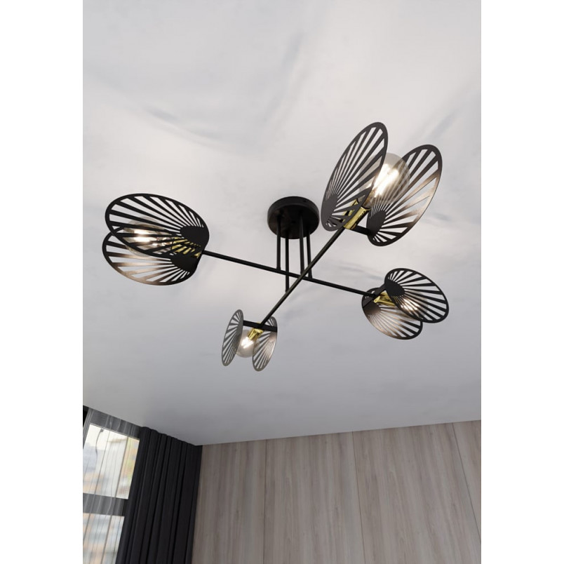 Lampa Sufitowa 4-Punktowa Talia Czarna Emibig | Design i Jakość
