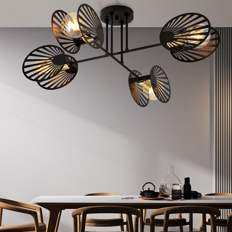 Lampa Sufitowa 4-Punktowa Talia Czarna Emibig | Design i Jakość