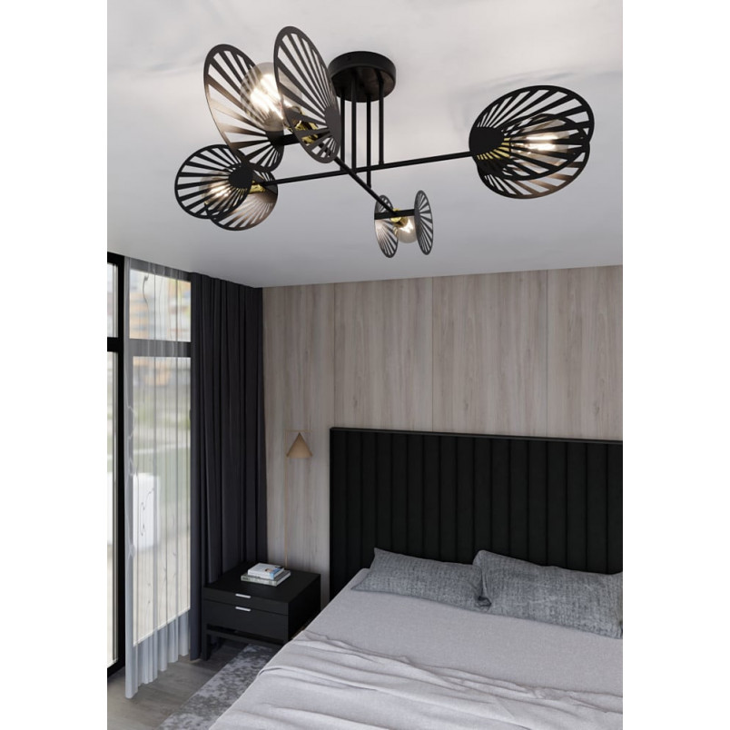 Lampa Sufitowa 4-Punktowa Talia Czarna Emibig | Design i Jakość