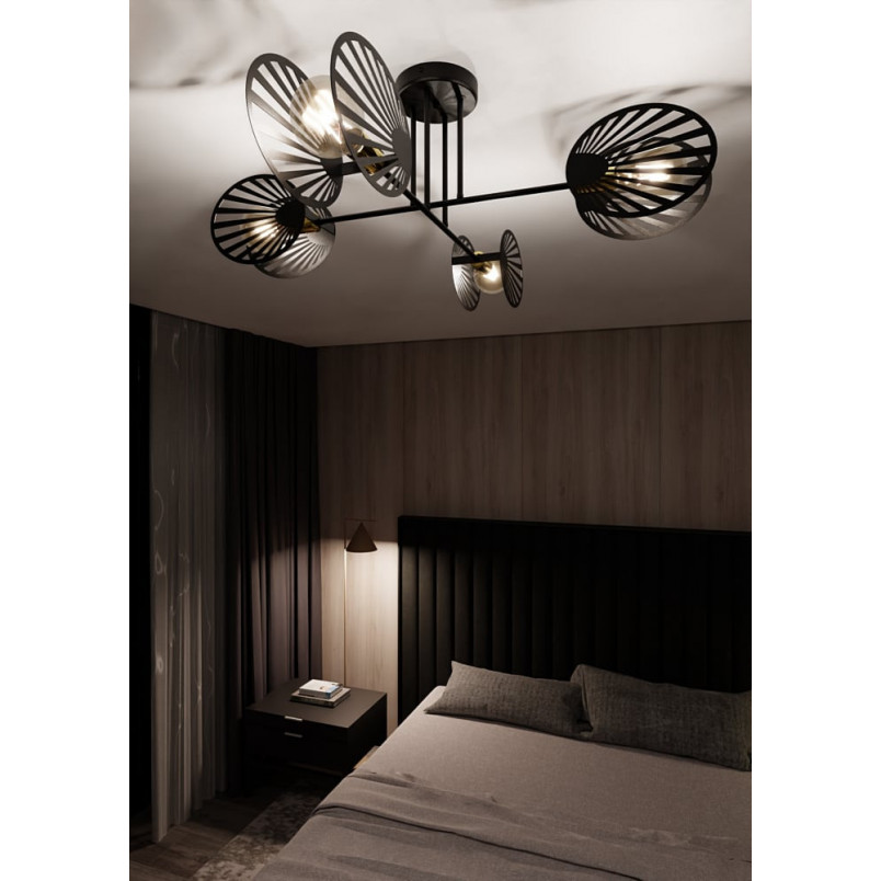 Lampa Sufitowa 4-Punktowa Talia Czarna Emibig | Design i Jakość