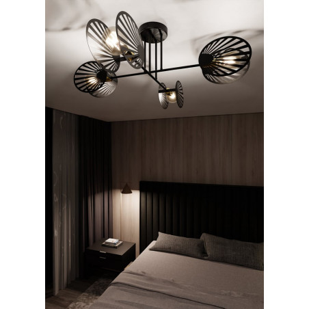 Lampa Sufitowa 4-Punktowa Talia Czarna Emibig | Design i Jakość