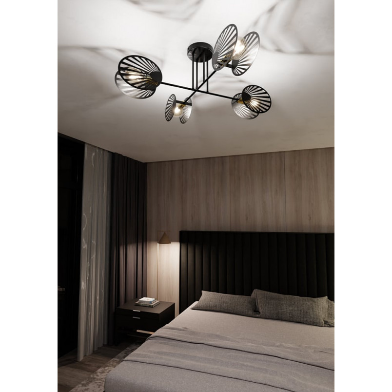 Lampa Sufitowa 4-Punktowa Talia Czarna Emibig | Design i Jakość