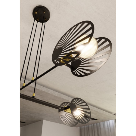 Lampa wisząca Playa IV czarna Emibig | Design i jakość