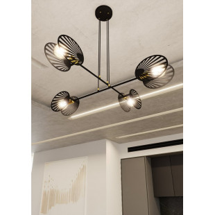 Lampa wisząca Playa IV czarna Emibig | Design i jakość
