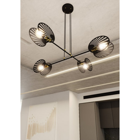 Lampa wisząca Playa IV czarna Emibig | Design i jakość