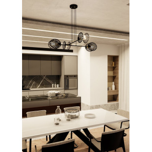 Lampa wisząca Playa IV czarna Emibig | Design i jakość