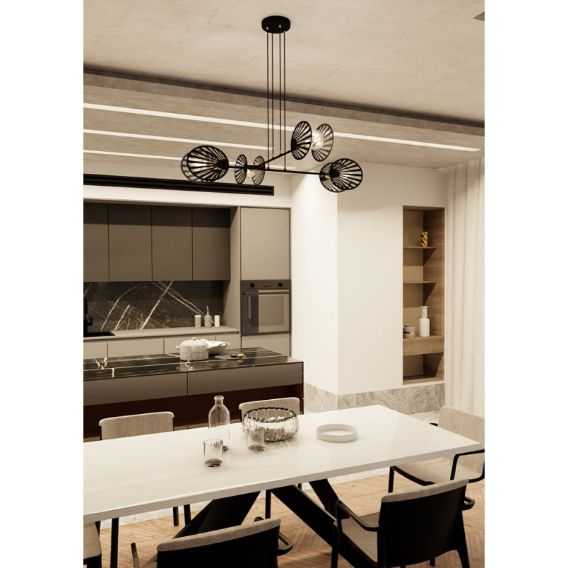 Lampa wisząca Playa IV czarna Emibig | Design i jakość