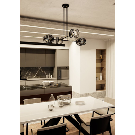 Lampa wisząca Playa IV czarna Emibig | Design i jakość