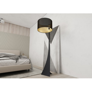 Lampa podłogowa Estrella czarno-złota | Emibig - Eleganckie oświetlenie