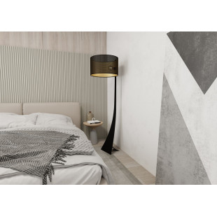 Lampa podłogowa Estrella czarno-złota | Emibig - Eleganckie oświetlenie