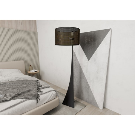Lampa podłogowa Estrella czarno-złota | Emibig - Eleganckie oświetlenie
