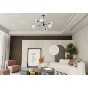 Lampa sufitowa Linear VI Emibig | Szklane kule, 102cm