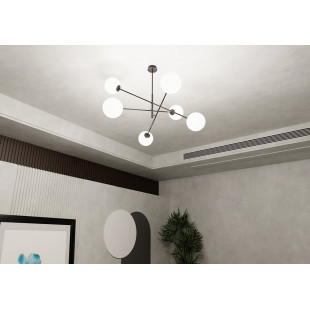 Lampa sufitowa Linear VI Emibig | Szklane kule, 102cm