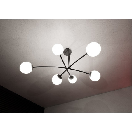 Lampa Sufitowa Kule Szklane Halldor VI | Emibig