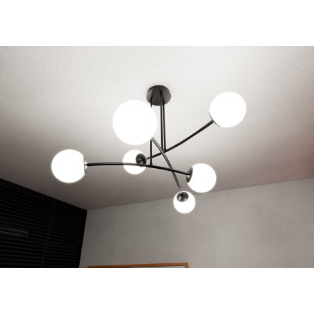 Lampa Sufitowa Kule Szklane Halldor VI | Emibig