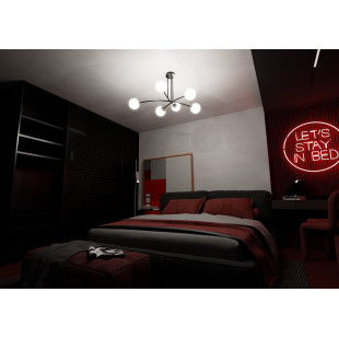 Lampa Sufitowa Kule Szklane Halldor VI | Emibig