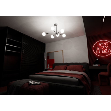 Lampa Sufitowa Kule Szklane Halldor VI | Emibig