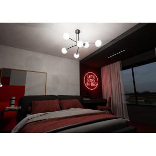 Lampa Sufitowa Kule Szklane Halldor VI | Emibig