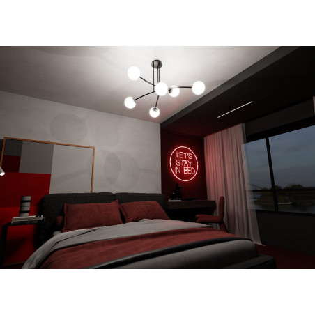 Lampa Sufitowa Kule Szklane Halldor VI | Emibig