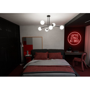 Lampa Sufitowa Kule Szklane Halldor VI | Emibig