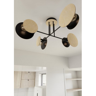 Lampa Zita IV Emibig | Drewniana, Sufitowa, 86cm - Kup Teraz!