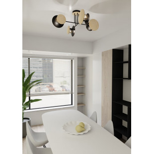 Lampa Zita IV Emibig | Drewniana, Sufitowa, 86cm - Kup Teraz!