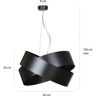 Lampa wisząca Vieno czarna Emibig | Nowoczesne oświetlenie