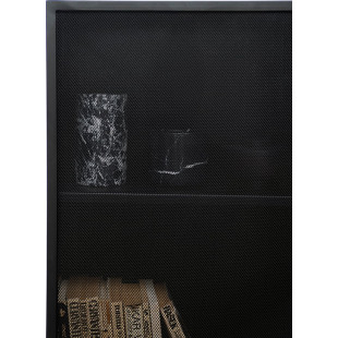 Designerska Półka metalowa zamykana Object029 czarna marki NG Design