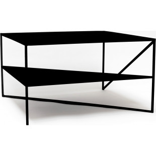 Stolik industrialny kwadratowy 70cm czarny | NG Design
