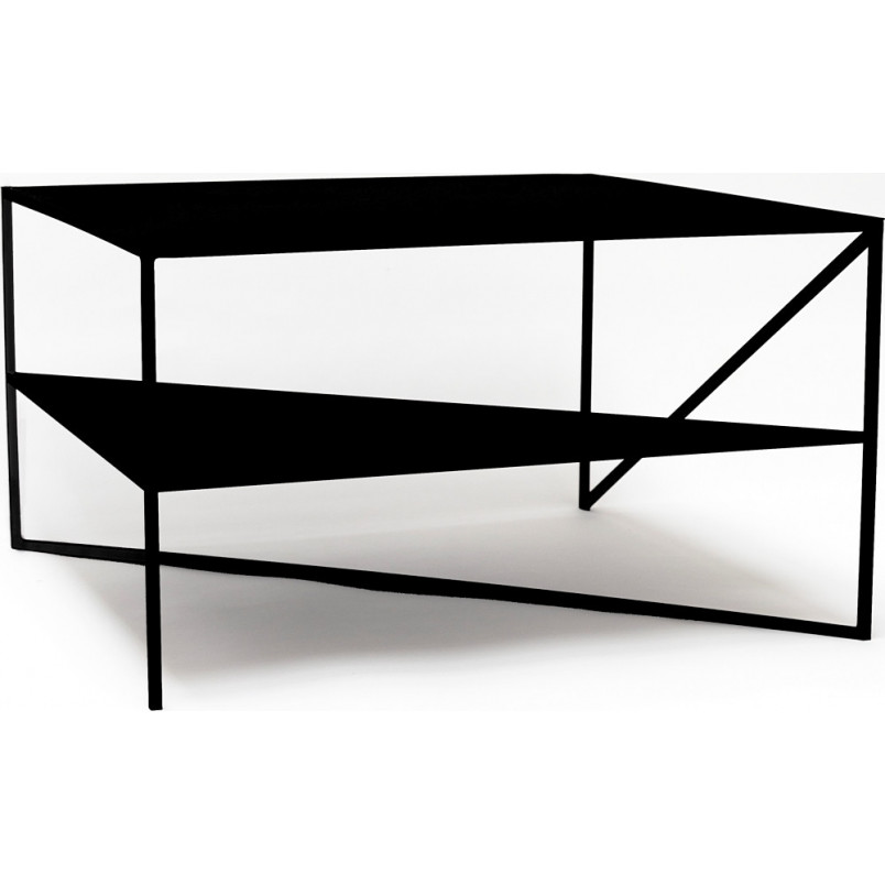 Stolik industrialny kwadratowy 70cm czarny | NG Design