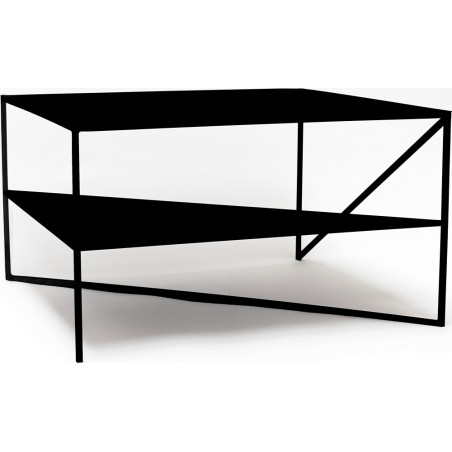 Stolik industrialny kwadratowy 70cm czarny | NG Design