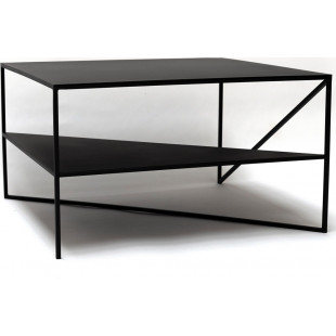 Stolik industrialny kwadratowy 70cm czarny | NG Design