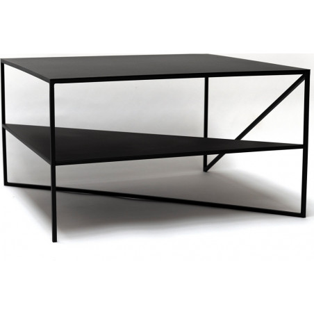 Stolik industrialny kwadratowy 70cm czarny | NG Design