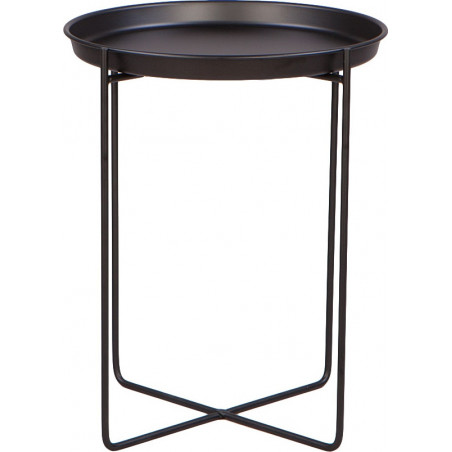 Stolik metalowy Nordifra Neye - Czarny, 43cm | Sklep Stoliki