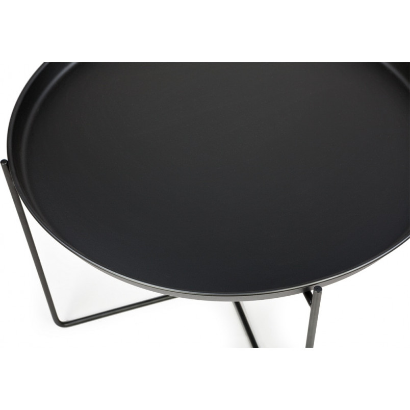 Stolik metalowy Nordifra Neye - Czarny, 43cm | Sklep Stoliki