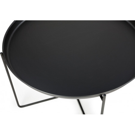 Stolik metalowy Nordifra Neye - Czarny, 43cm | Sklep Stoliki