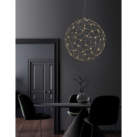 Lampa wisząca kula złota Wento LED 80cm | Decolab24