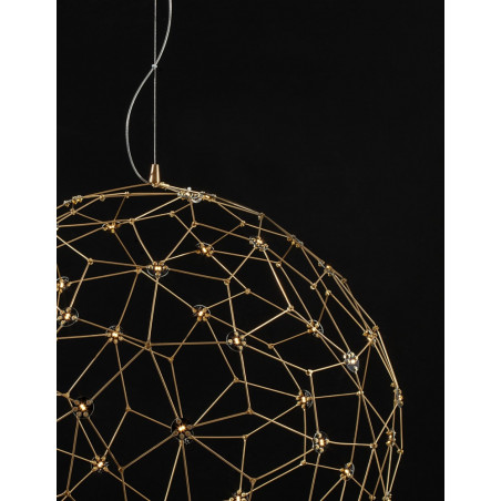 Lampa wisząca kula złota Wento LED 80cm | Decolab24