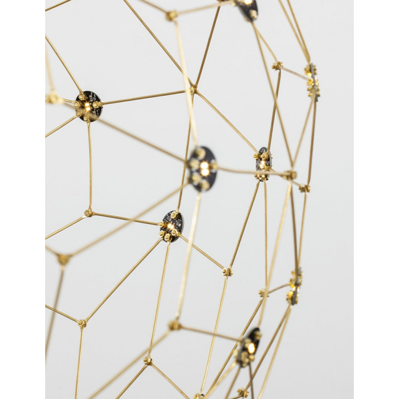 Lampa wisząca kula złota Wento LED 80cm | Decolab24