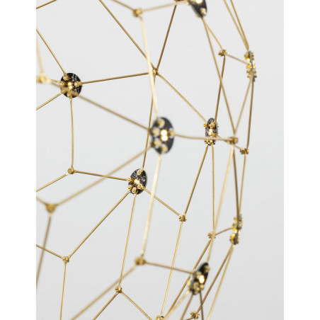Lampa wisząca kula złota Wento LED 80cm | Decolab24