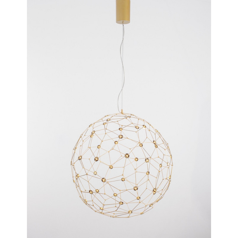 Lampa wisząca kula złota Wento LED 80cm | Decolab24