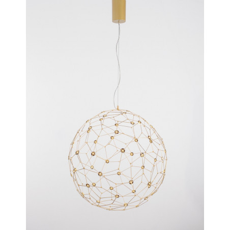 Lampa wisząca kula złota Wento LED 80cm | Decolab24