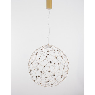 Lampa wisząca kula nowoczesna Wento LED 80cm złota