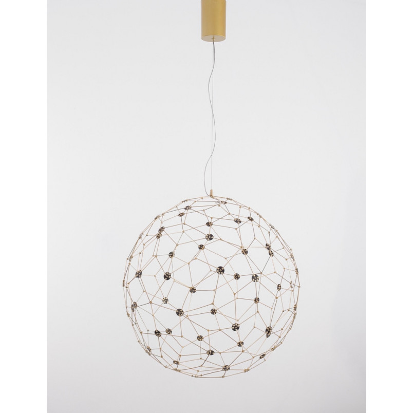 Lampa wisząca kula złota Wento LED 80cm | Decolab24