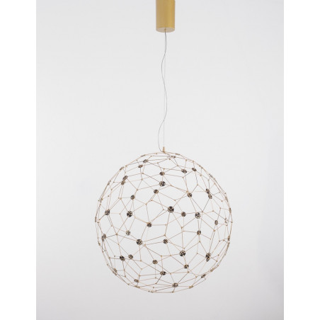 Lampa wisząca kula złota Wento LED 80cm | Decolab24