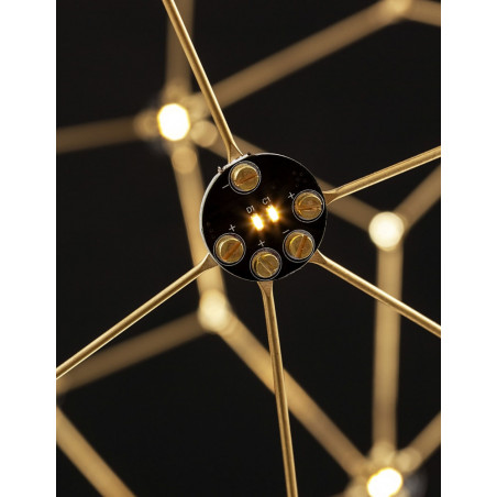 Lampa Wisząca Kula Złota LED | Decolab24