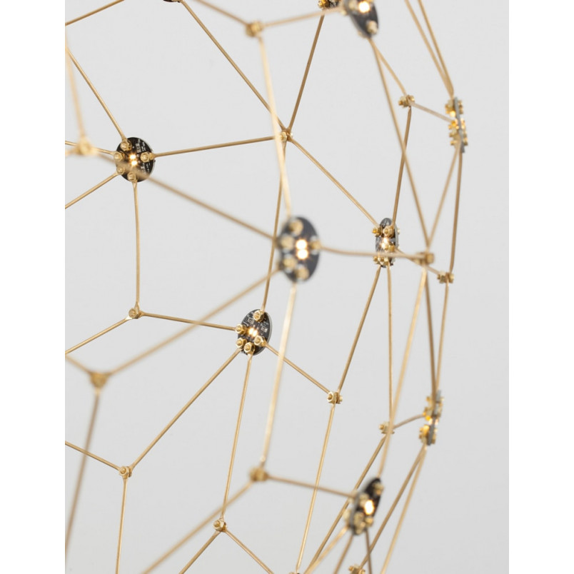 Lampa Wisząca Kula Złota LED | Decolab24