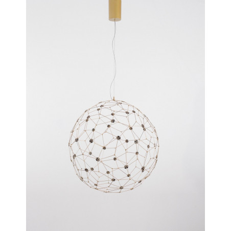Lampa Wisząca Kula Złota LED | Decolab24