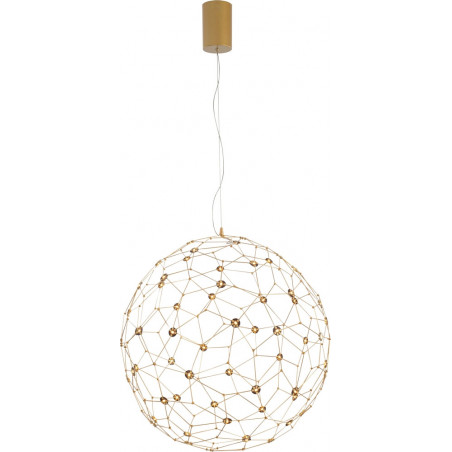 Lampa Wisząca Kula Złota LED | Decolab24