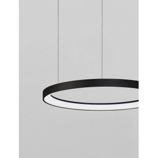 Lampa wisząca LED Benno: Nowoczesny design, czarny klosz | Decolab24